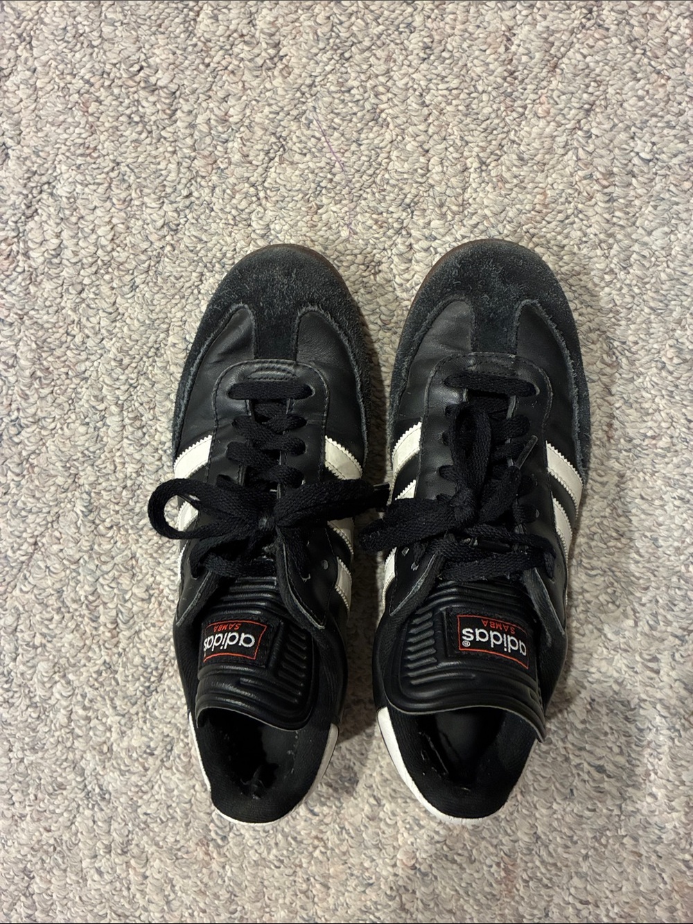 adidas Black Sneakers with White Stripes